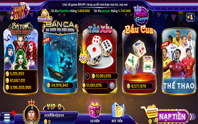 Cùng tìm hiểu game Bắn cá đổi thưởng Rikvip số 1 Việt Nam