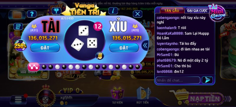 Hướng dẫn luật chơi và cách chơi game Tài xỉu Rikvip