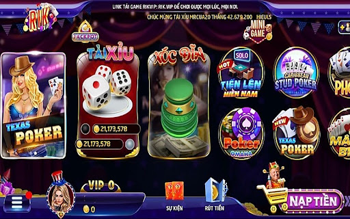 Poker Texas Rikvip - Sảnh game thú vị anh em không thể bỏ lỡ