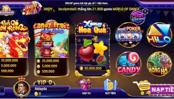 Hướng dẫn cách chơi quay slot Xèng hoa quả Rikvip