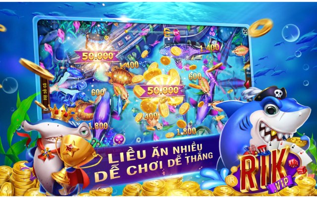 Bắn cá Rikvip - game chinh phục đại dương hấp dẫn