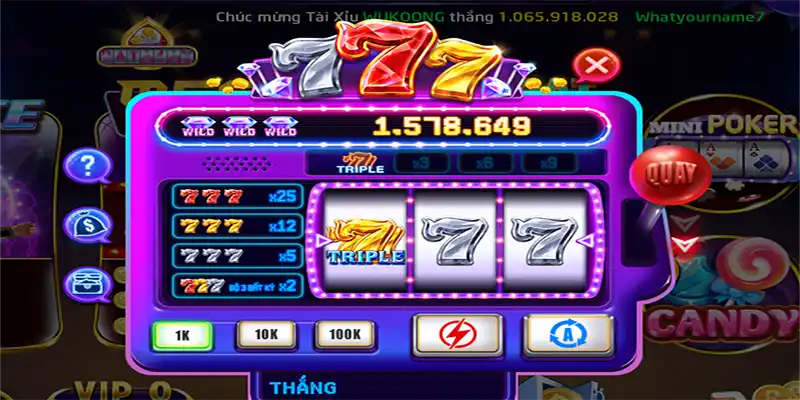 Cực phẩm game Slot đổi thưởng Siêu nổ hũ 777